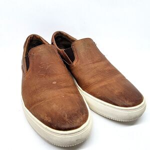 Frye Mens Brown Leather Casual Loafers Size US 10 D 3461566-CAR 4016